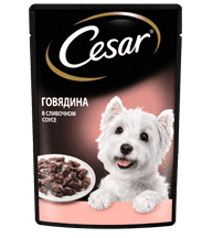 Влажный корм CESAR® С говядиной в изысканном сливочном соусе